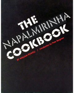 Uma montagem tosca feita por mim sobre a capa do livro The Anarchist Cookbook. No lugar de Anarchist escrevi Napalmirinha.
